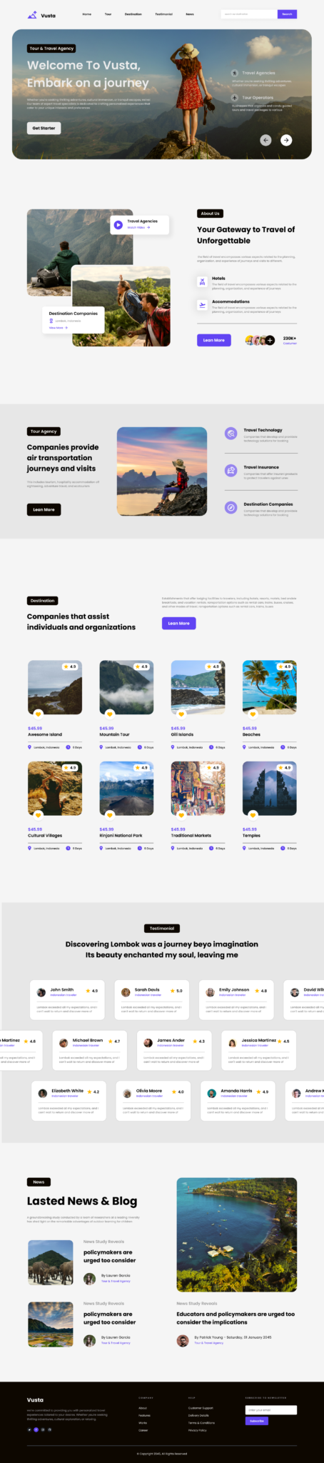 Vusta - Tour & Travel Agency